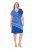 Ulla Popken 850389 Robe en mousseline imprimée Bleu - Robes - Robes pour toutes les tailles