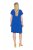 Ulla Popken 850389 Robe en mousseline imprimée Bleu - Robes - Robes pour toutes les tailles