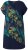 Ulla Popken 850393 Robe en mousseline imprimée Bleu marine - Robes d'été - Robes d'été grande taille