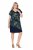 Ulla Popken 850393 Robe en mousseline imprimée Bleu marine - Robes d'été - Robes d'été grande taille
