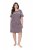 Ulla Popken 850401 Chemise de nuit fleurie Marron - Chemises de nuit - 