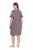 Ulla Popken 850401 Chemise de nuit fleurie Marron - Chemises de nuit - 