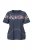 Ulla Popken 850403 Pyjama à fleurs Bleu marine - Pyjamas/vêtements de détente - 