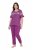 Ulla Popken 850403 Pyjama à fleurs Violet - Pyjamas/vêtements de détente - 