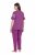 Ulla Popken 850403 Pyjama à fleurs Violet - Pyjamas/vêtements de détente - 