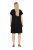 Ulla Popken 850406 Robe en mousseline imprimée Noir - Robes - Robes pour toutes les tailles