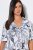 Ulla Popken 850441 Pyjama à motifs Blanc cassé - Pyjamas/vêtements de détente - 