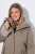 Ulla Popken 850509 Veste en fausse fourrure Taupe - Vestes - Vestes femme grande taille