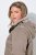 Ulla Popken 850509 Veste en fausse fourrure Taupe - Vestes - Vestes femme grande taille