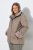 Ulla Popken 850509 Veste en fausse fourrure Taupe - Vestes - Vestes femme grande taille