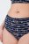 Ulla Popken 850538 Culottes à fleurs en coton bio lot de 2 Bleu marine - Culottes - 