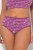 Ulla Popken 850538 Culottes à fleurs en coton bio lot de 2 Violet - Culottes - 