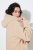 Ulla Popken 850589 Veste teddy Blanc cassé - Vestes - Vestes femme grande taille