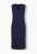 Ulla Popken 850725 Robe en maille à col V Bleu marine - Robes en maille - 