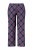 Ulla Popken 850864 Ensemble pyjama 3 pièces à carreaux Violet - Pyjamas/vêtements de détente - 