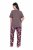 Ulla Popken 850903 Pyjama à fleurs lot de 2 Marron - Pyjamas/vêtements de détente - 