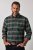 JP1880 850923 Chemise à carreaux manches longues Vert forêt TALL - TALL chemises - Chemises TALL grande longueur