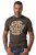 JP1880 851001 Rolling Stones Retro Logo T-shirt Noisette TALL - TALL T-shirts - T-Shirts pour Hommes Grands