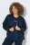 Ulla Popken 851040 Sweat zippé Bleu marine - Sweatshirts - Sweat-shirts femme grande taille