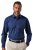 JP1880 851055 Chemise business à motifs sans repassage manches longues Bleu marine TALL - TALL chemises - Chemises TALL grande longueur