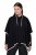 Ulla Popken 851127 Poncho ouvert en maille à bordure strass Noir - Ponchos & capes - 