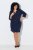 Ulla Popken 851220 Robe à manches 3/4 Bleu marine - Robes - Robes pour toutes les tailles