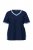 Ulla Popken 851245 Pyjama à rayures Bleu marine - Pyjamas/vêtements de détente - 