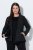 Ulla Popken 851341 Blazer stretch à fines rayures Noir - Blazers - Blazers grande taille pour femme