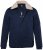 Men+ 369 Veste bellyfit à col teddy Bleu marine - Vestes - Vestes Homme Grandes Tailles