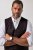 JP1880 851393 Gilet en tweed à carreaux Bordeaux - Costumes - Costumes grandes tailles 