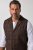 JP1880 851395 Gilet en tweed à carreaux stretch Marron foncé - Costumes - Costumes grandes tailles 