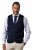 JP1880 851421 Gilet tricoté à col V Bleu marine - Costumes - Costumes grandes tailles 
