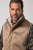 JP1880 851516 Gilet aspect daim à doublure teddy Beige - Vestes - Vestes Homme Grandes Tailles