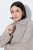 Ulla Popken 851563 Robe en maille à manches longues Beige - Robes - Robes pour toutes les tailles