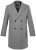JP1880 851613 Croisé Manteau en laine Gris foncé - Vestes - Vestes Homme Grandes Tailles