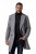 JP1880 851613 Croisé Manteau en laine Gris foncé - Vestes - Vestes Homme Grandes Tailles
