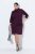 Ulla Popken 851664 Robe en jersey à col roulé Prune - Robes - Robes pour toutes les tailles