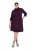 Ulla Popken 851664 Robe en jersey à col roulé Prune - Robes - Robes pour toutes les tailles