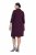 Ulla Popken 851664 Robe en jersey à col roulé Prune - Robes - Robes pour toutes les tailles