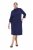 Ulla Popken 851664 Robe en jersey trapèze à poches Bleu marine - Robes - Robes pour toutes les tailles