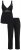 Ulla Popken 851693 Pyjama Noir - Pyjamas/vêtements de détente - 
