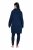 Ulla Popken 851749 Robe d'intérieur à carreaux et capuche Bleu marine - Pyjamas/vêtements de détente - 