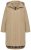 Ulla Popken 851764 Manteau oversize à capuche amovible Sable - Manteaux - Manteaux femme grande taille