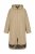 Ulla Popken 851764 Manteau oversize à capuche amovible Sable - Manteaux - Manteaux femme grande taille