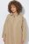 Ulla Popken 851764 Manteau oversize à capuche amovible Sable - Manteaux - Manteaux femme grande taille