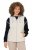 Ulla Popken 851781 Gilet matelassé à capuche Blanc cassé - Gilets sans manches - 