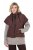 Ulla Popken 851785 Gilet matelassé oversize à capuche Marron - Gilets sans manches - 