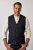 JP1880 851800 Gilet en tweed à chevrons Bleu marine - Costumes - Costumes grandes tailles 