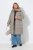 Ulla Popken 851801 Manteau matelassé Blanc cassé - Manteaux - Manteaux femme grande taille