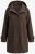 Ulla Popken 851803 Duffle-coat Marron foncé - Manteaux - Manteaux femme grande taille